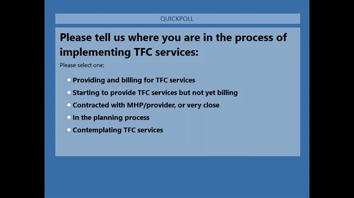 Implementation of Therapeutic Foster Care  County and Provider Partnership