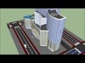 SketchUp Animations 3D Simulation - Construction Sequence - Building Tower / Skycraper