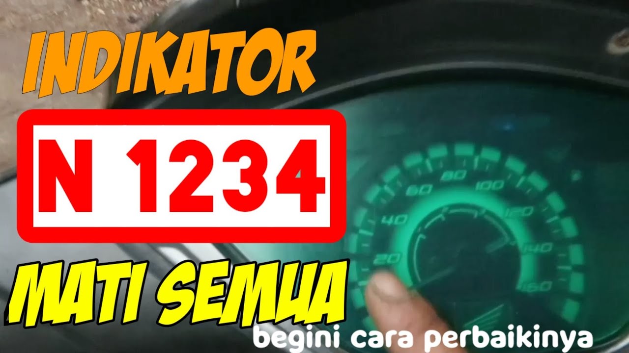 cara memperbaiki indikator netral dan gigi 1234 yg mati