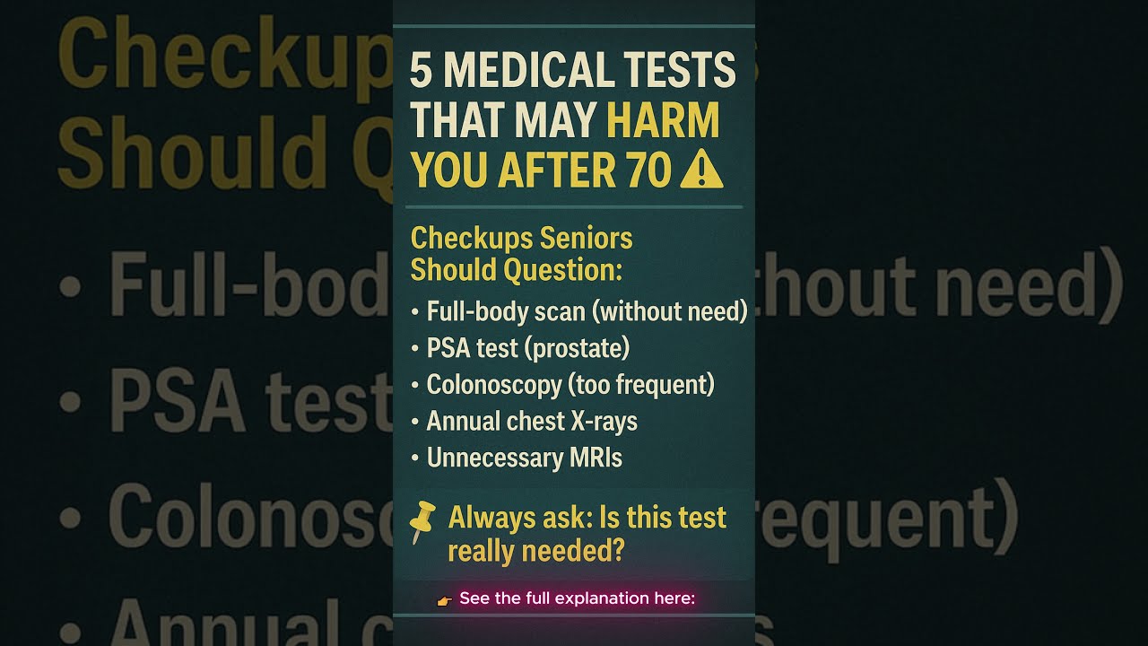 5 Medical Tests That May Harm You After 70 Seniorhealthtips Seniorwellness Agingwell