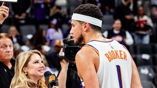Devin Booker Postgame Interview Says Our Team Competes Every Night. Phoenix Suns