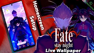 Fate/Stay Night - Archer & Rin - Live Wallpaper & Android setup - Customize your Homescreen - EP106 screenshot 2
