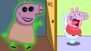 Zombie Apocalypse , Alien zombies appear in Peppa Pig's toilet ?? | Peppa Pig Funny Animation