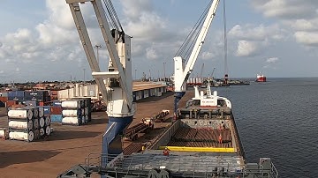 05.12.2020 loading pipes at Port Gentil b