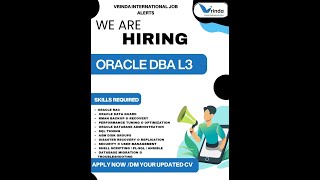 Oracle DBA L3 - Vrinda International