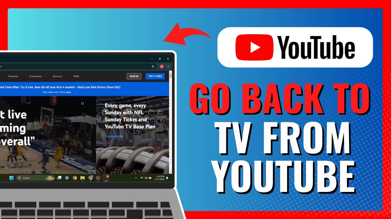 Как ВЕРНУТЬСЯ НА ТВ с YOUTUBE 2024!