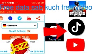 Anonytun app se500GB jazz data Free jazz py abhe ya video py awo screenshot 5