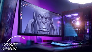 The ULTIMATE 3D Artist Desk Setup & Workspace Tour | 2023 screenshot 5