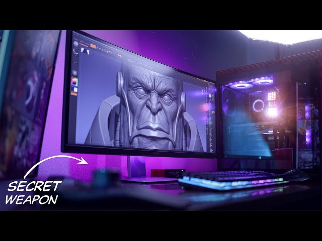 3d Artist On A Computer