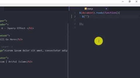 6 Jquery Bangla Tutorial - Effects