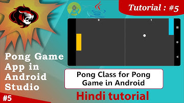 How to create Pong 2D Game in Android with Java | Pong 2D game App | Pong Table Class Part 5