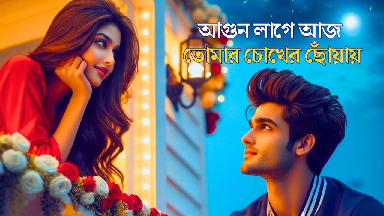 আগুন লাগে আজ তোমার চোখের ছোঁয়ায় | Agun Lage Aj Tomar Chokher Chhoyay | Romantic Song | TuneBangla