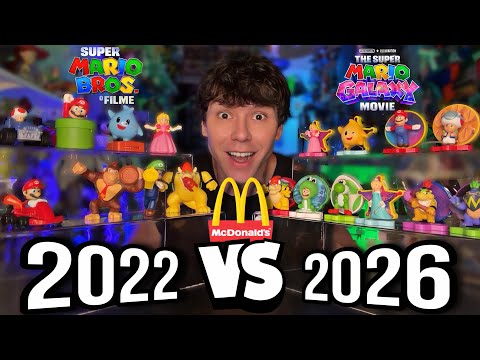 QUAL A MELHOR COLEÇÃO? SUPER MARIO O FILME VS SUPER MARIO GALAXY DO MC DONALDS!