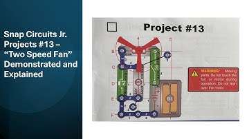 Snap Circuits Jr. Projects #13 – “Two Speed Fan” Demonstrated and Explained