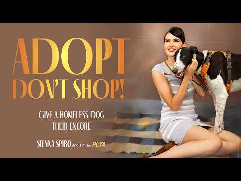 Sienna Spiro Gives Rescue Dogs Their Encore in New PETA Adoption Campaign
