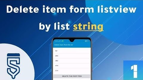 How to delete item from listview by list string #Sketchware_for_begginers
