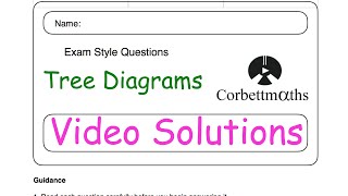 Tree Diagrams Answers - Corbettmaths