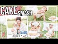 FIRST BIRTHDAY PARTY PREP 🥳 BEHIND THE SCENES | CUTEST CAKE SMASH PHOTO SHOOT 🎂 | Page Danielle