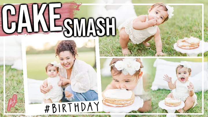 FIRST BIRTHDAY PARTY PREP 🥳 BEHIND THE SCENES | CUTEST CAKE SMASH PHOTO SHOOT 🎂 | Page Danielle