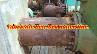 SEA WATER PIPE LINE FABRICATION | no formula | no calculation | Actual fitting ..