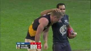 Carlton v Richmond, Round 18 2012, Final 5 minutes