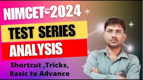 NIMCET 2024  Test series -10 Analysis  Best MCA entrance / NIMCET Preparation /#nimcet/#Varanasi