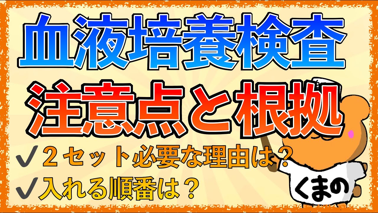 イラストで学ぶ医学！「血液培養の注意点や根拠をわかりやすく解説！」２セット取る理由や嫌気性から入れる理由とは？