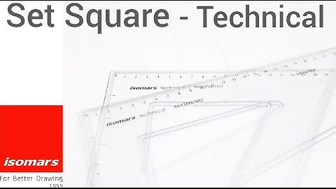 Isomars Set Square - Technical | Isomars Drafting Ruler