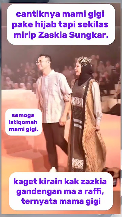 Nagita Slavina wears a hijab similar to Zaskia Sungkar #raffinagita #zaskiasungkar #videoshort #v...