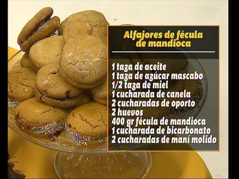 Alfajores de fécula de mandioca, la receta de Alba del Castillo en BDC -  YouTube