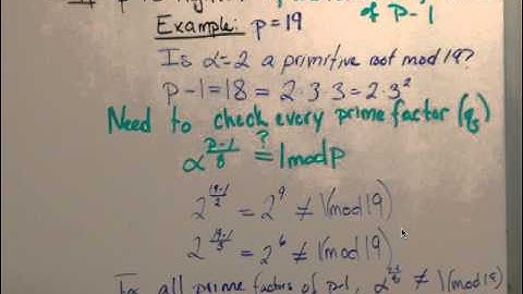 Primitive Roots Method 1