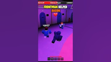 FRONTMAN Helped Bacon to Win Squid Game! 🤩🔥 #shorts #roblox #squidgame