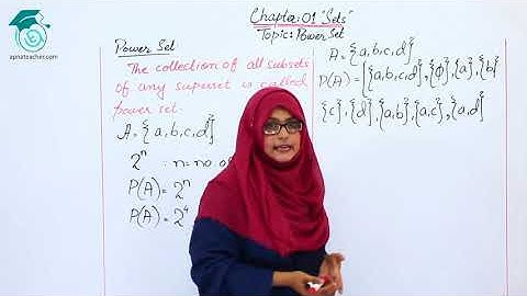IX (9th) Maths | Power Set and Subsets | Chapter 1 Sets