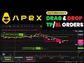 APEX PRO DEX Drag Drop Take Profit Stop Loss Feature UPDATE - Decentralized Crypto Trading Exchange