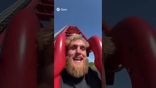 JAKE PAUL ON I305 #coasterculture #rollercoaster #themepark #coasting #themeparkride #jakepaul