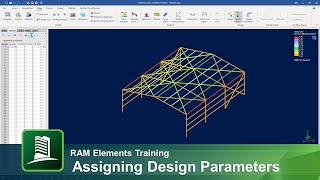Assigning Steel Design Parameters in RAM Elements