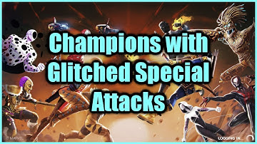 Champions with Glitched Special Attack Animations | Marvel Contest of Champions
