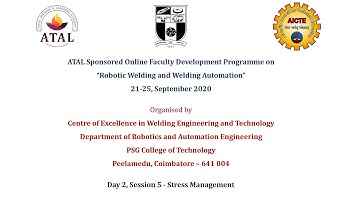 ATAL Sponsored FDP on Robotic Welding and Welding Automation (Day 2,Session 5)