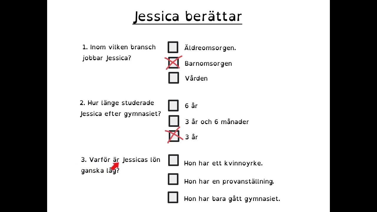 How to learn Swedish Träna till NP FACIT HÖRFÖRSTÅELSE