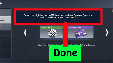 Select the highrise map in mp featured and use sparrow operator skill on highrise map 10 times