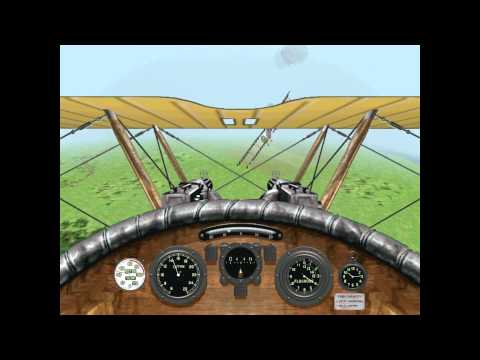 Red Baron 3D: Gameplay on Windows 7, 8.1, 10 with Glide, 3dfx, 1920x1080