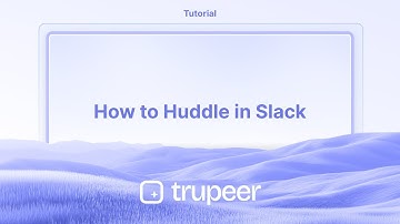 How to Huddle in Slack