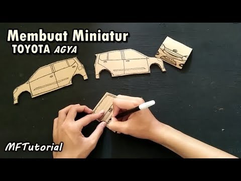 Cara Membuat Miniatur Mobil  Toyota Agya Dari  Kardus  Ide 