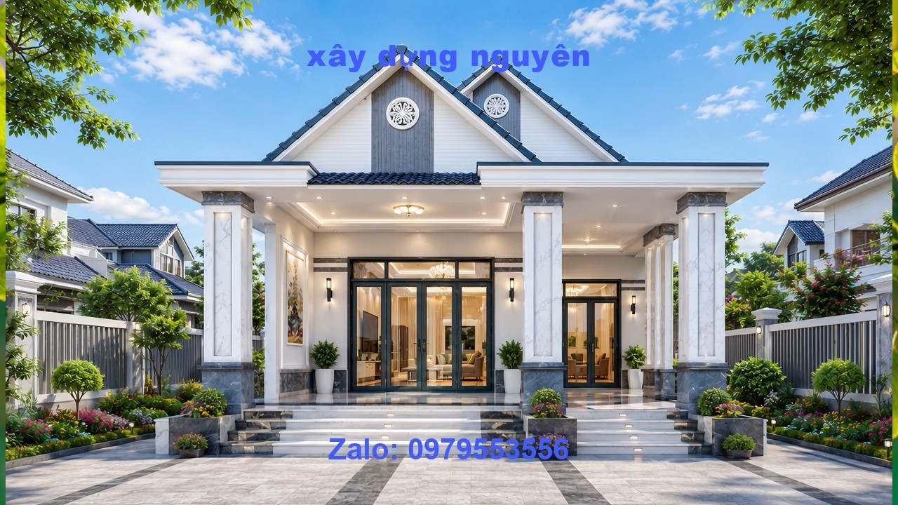 Mẫu nhà cấp 4 mái thái Diện tích 8x18m Thiết Kế 3 Phòng Ngủ #nhacap4 #maithai