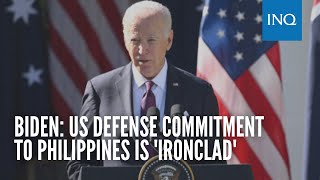 US defense commitment to Philippines 'ironclad' after China boat collisions: Biden