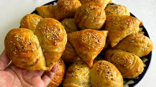 Puff Samsa ❤HEART❤VERY CRISPY AND MULTI-LAYER DOUGH!