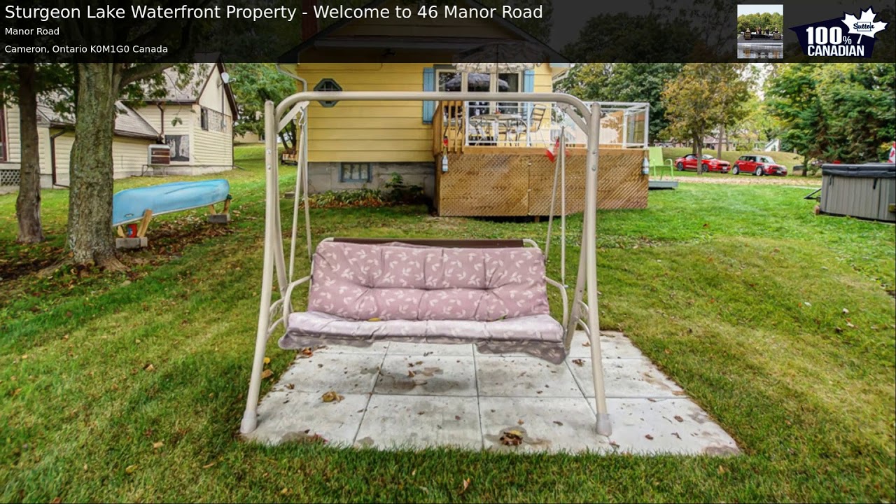 Sturgeon Lake Waterfront Property to 46 Manor Road YouTube