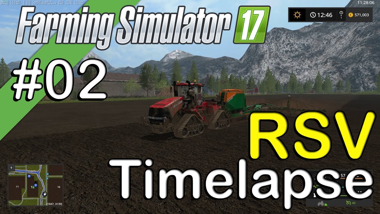 Farming Simulator 2017 - RSV - Timelapse #2 - Seeding