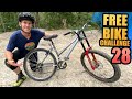 THE FREE BIKE CHALLENGE - PART 28 - WOMEN'S FREERIDE MTB WITH DOWNHILL FORKS!