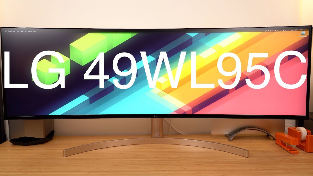 LG 49WL95C-W 49 Inch 32:9 UltraWide Dual QHD IPS Curved LED Monitor with  HDR 10 (49WL95C-W)